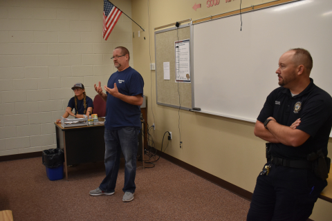 Todd Moake and Officer Smith explain the rules