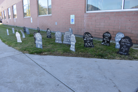 Teacher tombstones