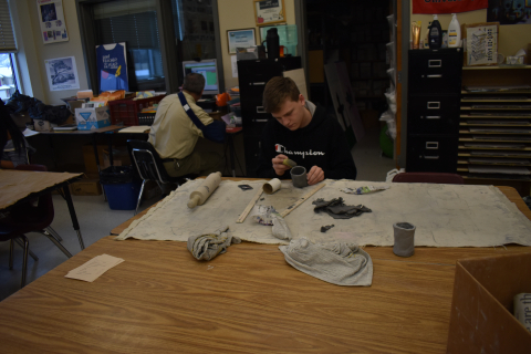 Students finish final projects in ceramics