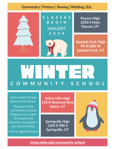 Winter Community School flyer 